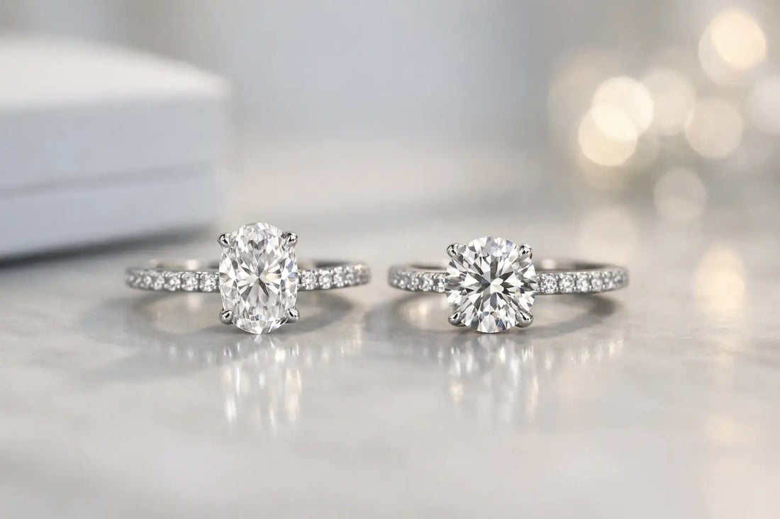 Oval vs Round Engagement Rings
