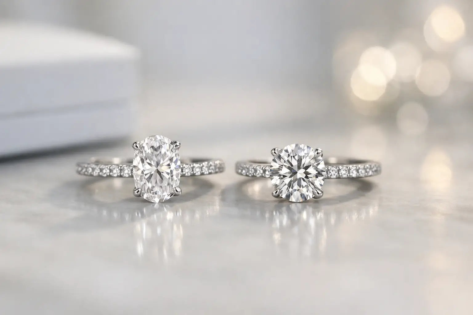 Oval vs Round Engagement Rings