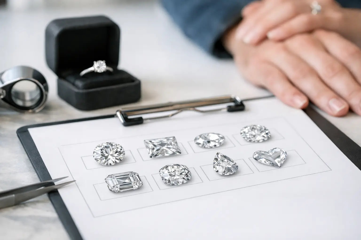 Diamond Shape Chart for Smarter Ring Shopping