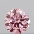 0.09ct Round Lab Grown Diamond (Colour Fancy Intense Pink, Clarity VS2, Cut VG, IGI Certified)