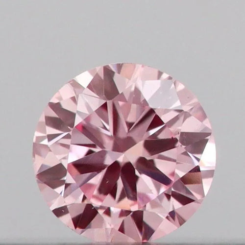 0.09ct Round Lab Grown Diamond (Colour Fancy Intense Pink, Clarity VS2, Cut VG, IGI Certified)