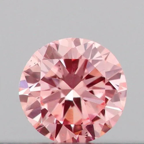 0.09ct Round Lab Grown Diamond (Colour Fancy Intense Pink, Clarity VS2, Cut VG, IGI Certified)