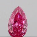 0.10ct Pear Lab Grown Diamond (Colour Fancy Vivid Pink, Clarity VS2, IGI Certified)