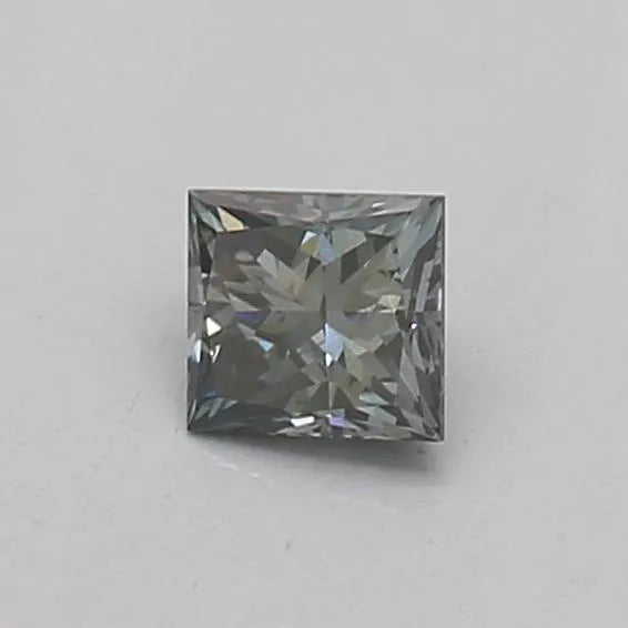 0.16ct Princess Lab Grown Diamond (Colour Fancy Intense Gray Green, Clarity VS2, IGI Certified)