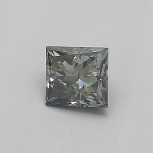 0.16ct Princess Lab Grown Diamond (Colour Fancy Intense Gray Green, Clarity VS2, IGI Certified)