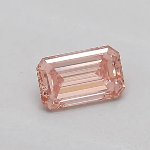 0.17ct Emerald Lab Grown Diamond (Colour Fancy Intense Brownish Pink, Clarity VS1, IGI Certified)