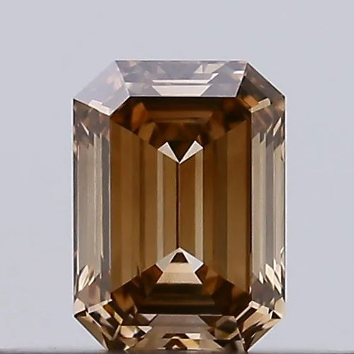 0.17ct Emerald Natural Diamond (Colour Fancy Brown, Clarity VS1, Uncertified)