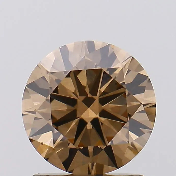 0.17ct Round Lab Grown Diamond (Colour Fancy Brown, Clarity VS1, Cut EX, Uncertified)