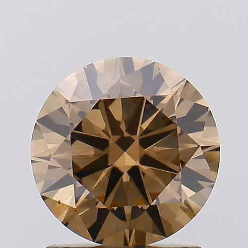 0.17ct Round Lab Grown Diamond (Colour Fancy Brown, Clarity VS1, Cut EX, Uncertified)
