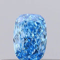 0.18ct Cushion brilliant Lab Grown Diamond (Colour Fancy Vivid Blue, Clarity VS1, IGI Certified)