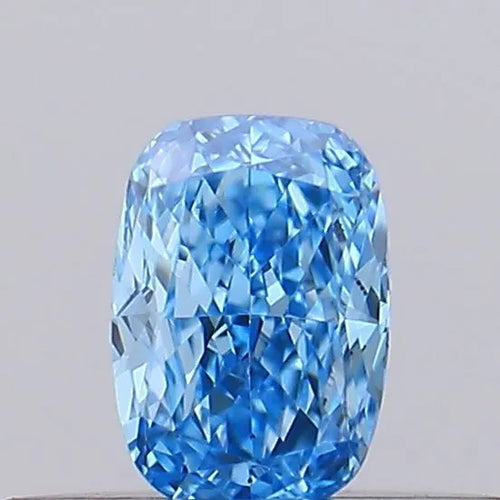 0.18ct Cushion brilliant Lab Grown Diamond (Colour Fancy Vivid Blue, Clarity VS1, IGI Certified)
