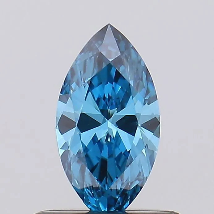 0.18ct Marquise Lab Grown Diamond (Colour Fancy Vivid Blue, Clarity VVS2, Uncertified)