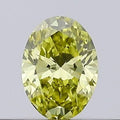 0.18ct Oval Lab Grown Diamond (Colour Fancy Vivid Yellow, Clarity VS1, Uncertified)