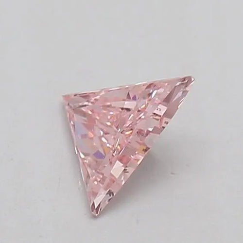 0.18ct Triangular Lab Grown Diamond (Colour Fancy Vivid Pink, Clarity SI1, IGI Certified)