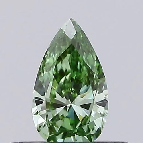 0.19ct Pear Lab Grown Diamond (Colour Fancy Vivid Green, Clarity VS1, Uncertified)