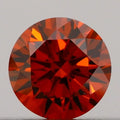 0.19ct Round Lab Grown Diamond (Colour Fancy Deep Orange, Clarity VS2, Cut VG, IGI Certified)