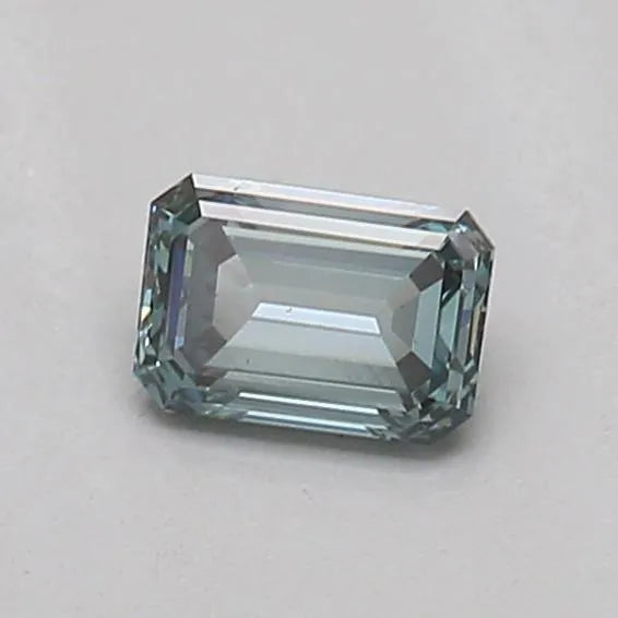 0.20ct Emerald Lab Grown Diamond (Colour Fancy Vivid Blueish Green, Clarity VS1, IGI Certified)