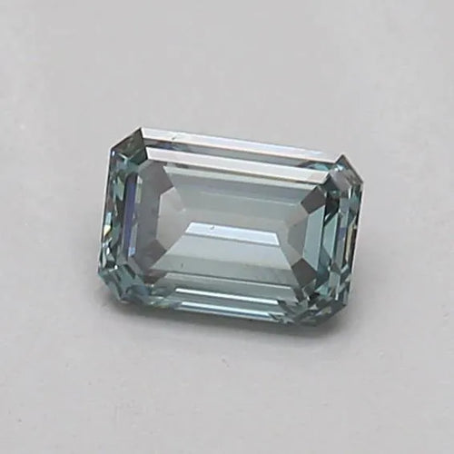 0.20ct Emerald Lab Grown Diamond (Colour Fancy Vivid Blueish Green, Clarity VS1, IGI Certified)