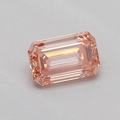 0.21ct Emerald Lab Grown Diamond (Colour Fancy Intense Brownish Pink, Clarity VVS2, IGI Certified)