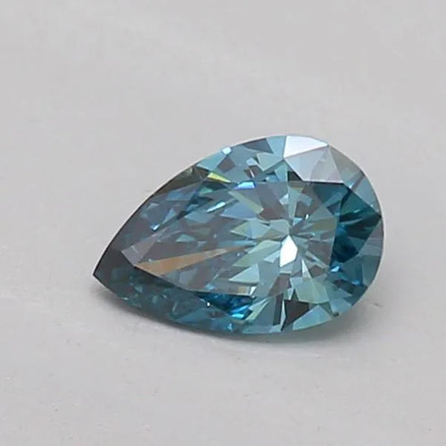 0.21ct Pear Lab Grown Diamond (Colour Fancy Vivid Greenish Blue, Clarity VS2, IGI Certified)