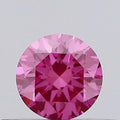 0.21ct Round Lab Grown Diamond (Colour Fancy Vivid Pink, Clarity VS1, Cut EX, Uncertified)
