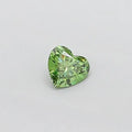 0.22ct Heart Lab Grown Diamond (Colour Fancy Vivid Green, Clarity VVS2, IGI Certified)