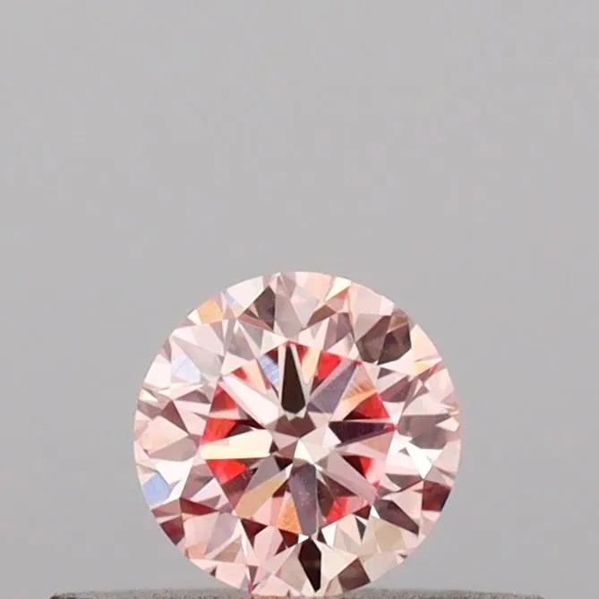 0.22ct Round Lab Grown Diamond (Colour Fancy Intense Pink, Clarity VVS2, Cut VG, IGI Certified)