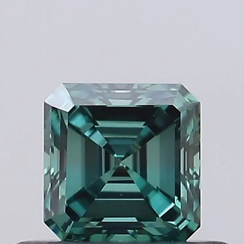 0.25ct Asscher Lab Grown Diamond (Colour Fancy Vivid Green, Clarity VS1, Uncertified)