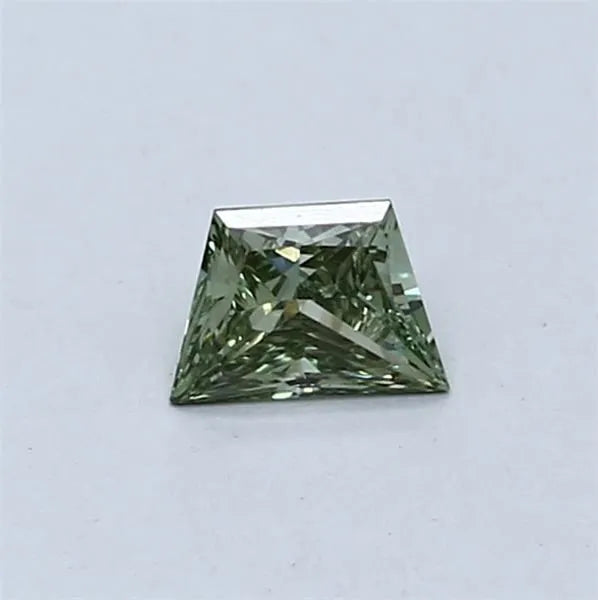 0.25ct Trapezoid Lab Grown Diamond (Colour Fancy Vivid Green, Clarity VS1, Uncertified)