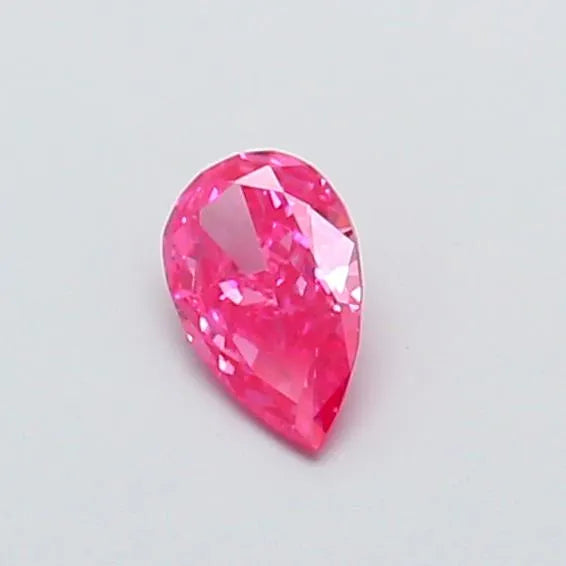 0.26ct Pear Lab Grown Diamond (Colour Fancy Vivid Pink, Clarity VS2, IGI Certified)