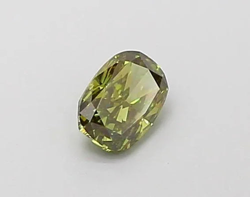 0.27ct Cushion brilliant Lab Grown Diamond (Colour Fancy Deep Green, Clarity VS2, IGI Certified)