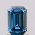 0.27ct Emerald Lab Grown Diamond (Colour Fancy Vivid Blue, Clarity VVS2, Uncertified)