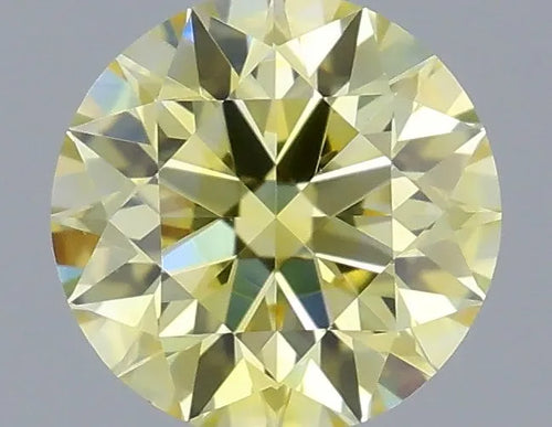0.28ct Round Lab Grown Diamond (Colour Fancy Intense Yellow, Clarity VVS2, Cut EX, IGI Certified)