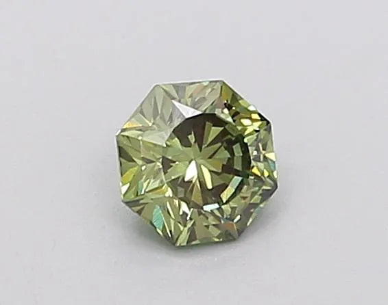 0.30ct Octagonal Lab Grown Diamond (Colour Fancy Vivid Green, Clarity VS1, IGI Certified)