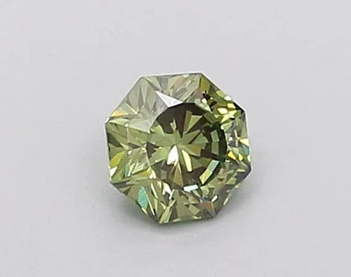 0.30ct Octagonal Lab Grown Diamond (Colour Fancy Vivid Green, Clarity VS1, IGI Certified)
