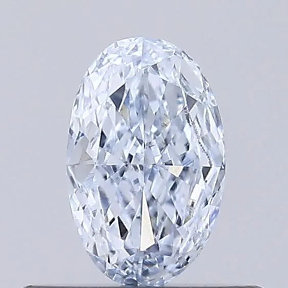 0.30ct Oval Lab Grown Diamond (Colour Fancy Light Blue, Clarity VVS2, IGI Certified)