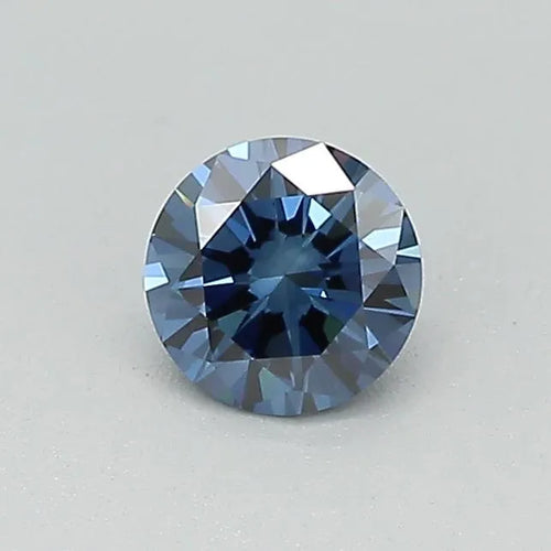 0.31ct Round Lab Grown Diamond (Colour Fancy Deep Blue, Clarity VS1, Cut EX, IGI Certified)