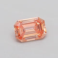 0.33ct Emerald Lab Grown Diamond (Colour Fancy Intense Pinkish Orange, Clarity VS1, IGI Certified)