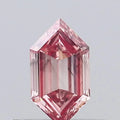 0.33ct Hexagonal Lab Grown Diamond (Colour Fancy Vivid Pink, Clarity VS2, Uncertified)