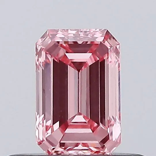 0.34ct Emerald Lab Grown Diamond (Colour Fancy Intense Pink, Clarity VVS2, Cut VG, Uncertified)