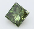 0.34ct Princess Lab Grown Diamond (Colour Fancy Vivid Green, Clarity SI1, IGI Certified)