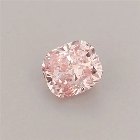 0.35ct Cushion modified Lab Grown Diamond (Colour Fancy Vivid Pink, Clarity VS1, IGI Certified)