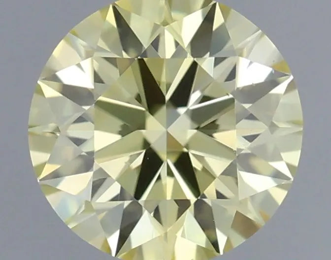 0.37ct Round Lab Grown Diamond (Colour Fancy Yellow, Clarity VS1, Cut ID, IGI Certified)
