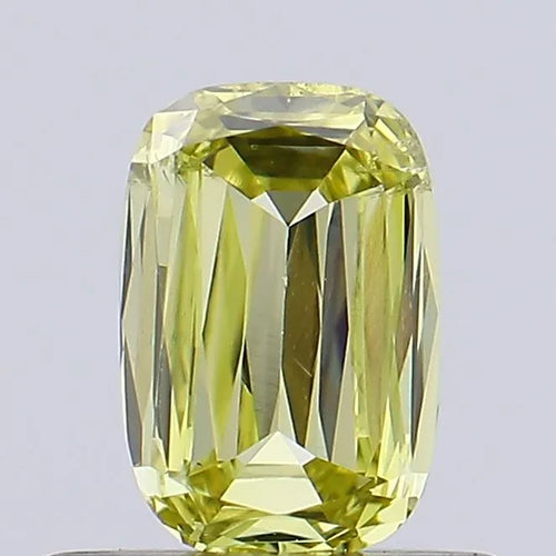 0.39ct Cushion brilliant Lab Grown Diamond (Colour Fancy Vivid Yellow, Clarity SI1, Uncertified)