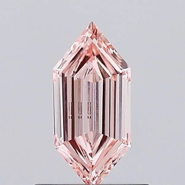 0.40ct Hexagonal Lab Grown Diamond (Colour Fancy Intense Pink, Clarity VS1, IGI Certified)