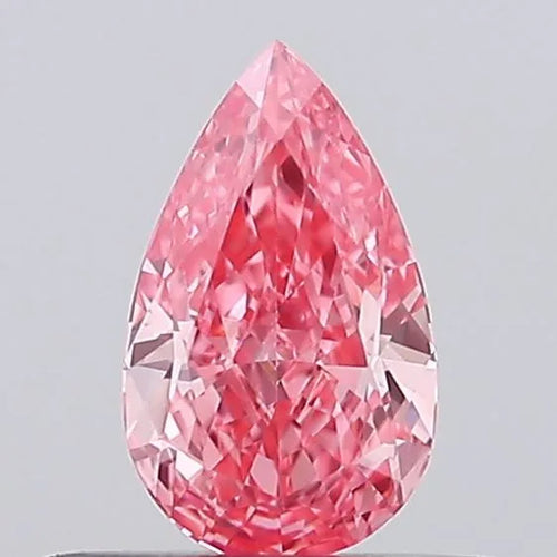 0.40ct Pear Lab Grown Diamond (Colour Fancy Vivid Pink, Clarity VS1, Uncertified)