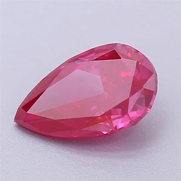 0.41ct Pear Lab Grown Diamond (Colour Fancy Vivid Pink, Clarity VS1, Uncertified)