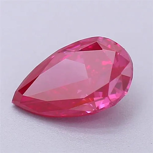 0.41ct Pear Lab Grown Diamond (Colour Fancy Vivid Pink, Clarity VS1, Uncertified)