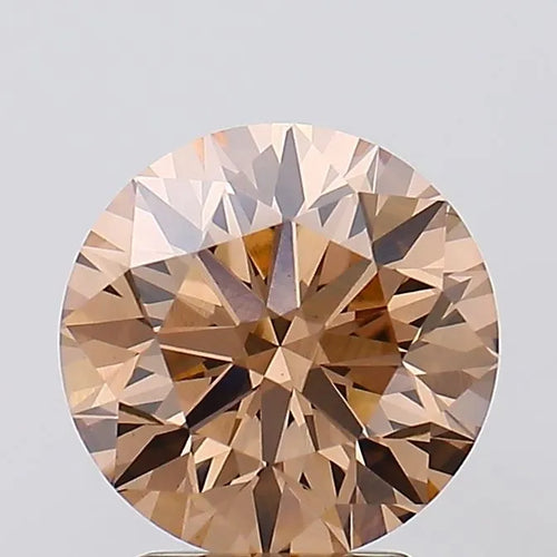 0.41ct Round Lab Grown Diamond (Colour Fancy Brown, Clarity VS1, Cut EX, Uncertified)