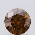 0.41ct Round Lab Grown Diamond (Colour Fancy Deep Brown, Clarity VVS2, Cut EX, Uncertified)